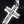 Carica l&#39;immagine nel visualizzatore Galleria, Ciondolo croce tribale piccolo in argento sterling

