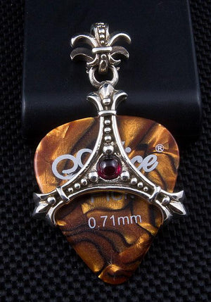 Ciondolo porta plettro in argento Fleur De Lis