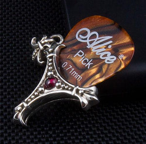 Ciondolo porta plettro in argento Fleur De Lis