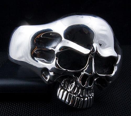 Sterling Silver Classic Men's Skull Cuff