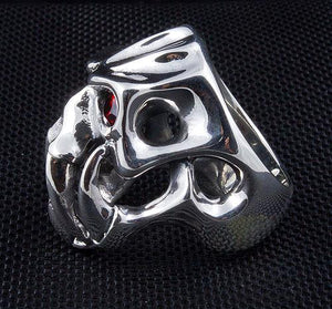 Red Eyes Skull Fang Devil Ring