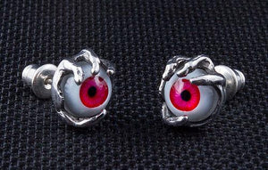 Orecchini in argento sterling rosso malocchio