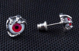 Orecchini in argento sterling rosso malocchio