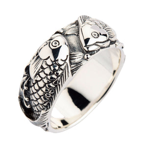 Bagues de mariage poisson Koi