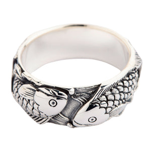 Bagues de mariage poisson Koi