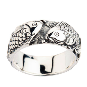 Bagues de mariage poisson Koi