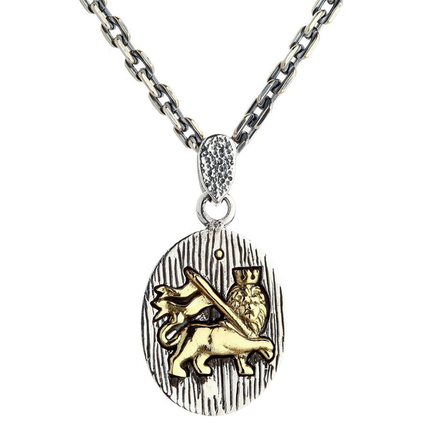 Silver Brass Marijuana Pendant Necklace