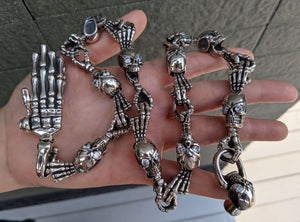 Diamond Skull Portemonnaie Kette