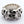 Load image into Gallery viewer, Sterling Silver Roller Skull Biker Ring
