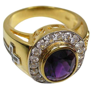 Bague Évêque Améthyste