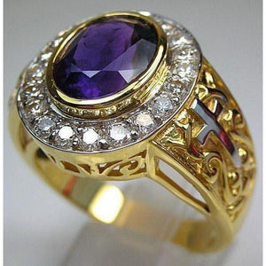Bague Évêque Améthyste