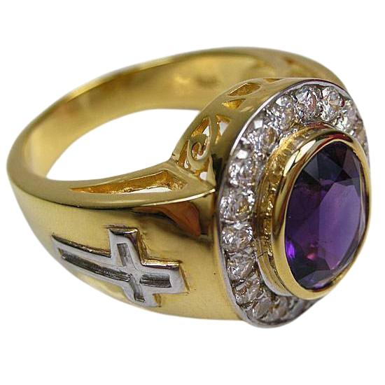 Аметистовое епископское кольцо
