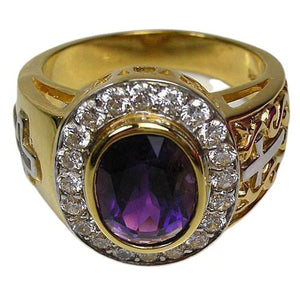 Bague Évêque Améthyste