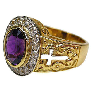 Bague Évêque Améthyste