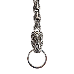 Catena portafogli Anaconda Snake in argento sterling