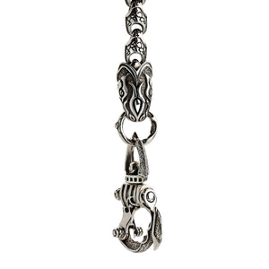 Catena portafogli Anaconda Snake in argento sterling