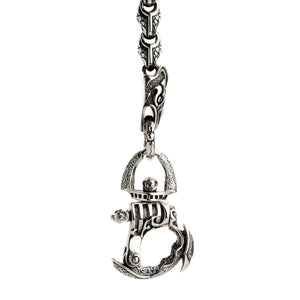 Catena portafogli Anaconda Snake in argento sterling