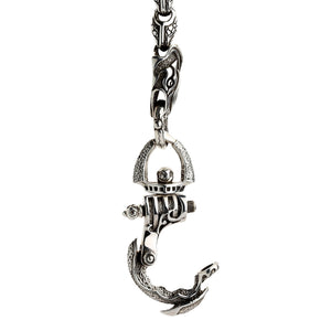 Catena portafogli Anaconda Snake in argento sterling