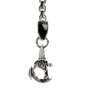 Catena portafogli Anaconda Snake in argento sterling