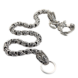 Catena portafogli Anaconda Snake in argento sterling
