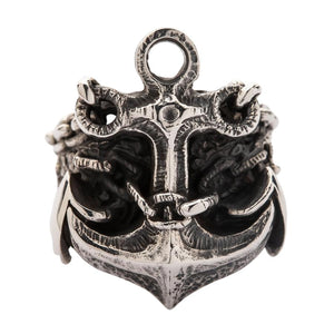Bague pour homme ancre en argent sterling 925
