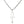 Minimal Sterling Silver Ankh Pendant, ankh reverse on chain