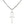Minimal Sterling Silver Ankh Pendant, silver chain shown separately
