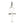 Minimal Sterling Silver Ankh Pendant, plain ankh front view