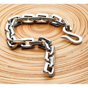 Fahrradkettenarmband aus Sterlingsilber