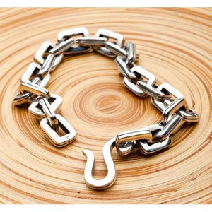Fahrradkettenarmband aus Sterlingsilber