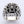 Загрузить изображение в программу просмотра галереи, Серебряное кольцо среднего размера с черным пауком
