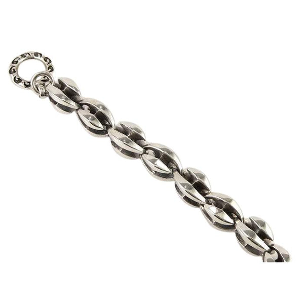 Sterling Silver Blossom Men's Bracelet
