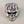 Load image into Gallery viewer, Silver Blue Sapphire Eyes Flame Skull Ring
