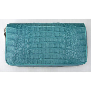 Blue-sky Crocodile Purse