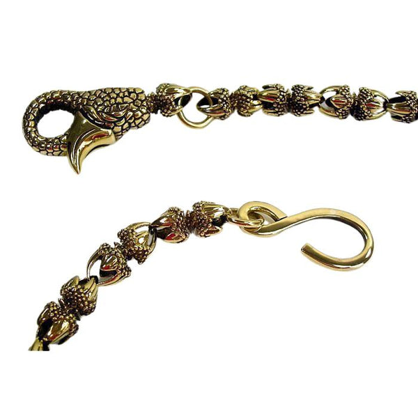 Brass Dragon Claw Wallet Chain