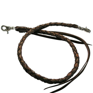 Chaînes de portefeuille en cuir marron