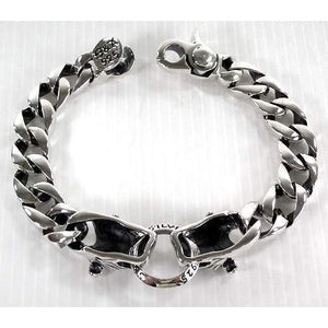 Bulldog Silver Bracelet