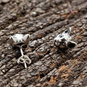 Sterling Silver Cat Earrings