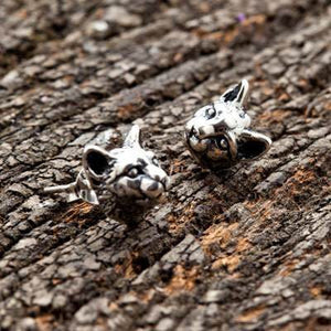 Sterling Silver Cat Earrings