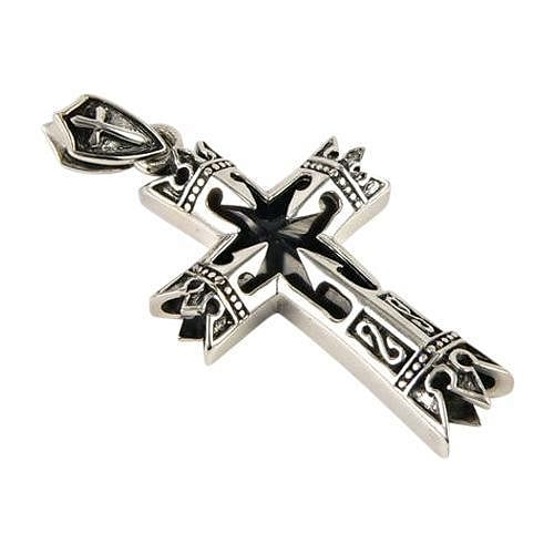 Ciondolo croce celtica in argento sterling
