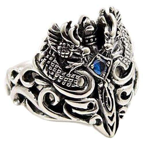 Sterling Silver Celtic Dragon Ring