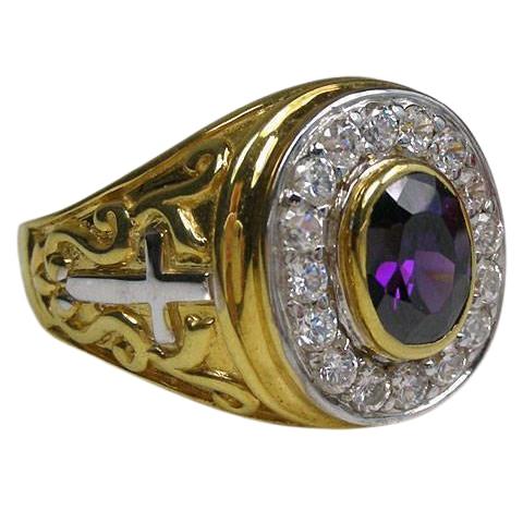Christian Gold Bishop Ring