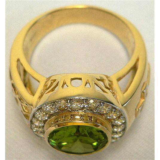 Christian Peridot Ring