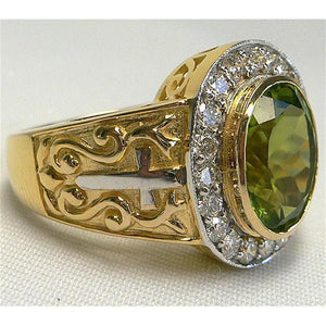 Christian Peridot Ring