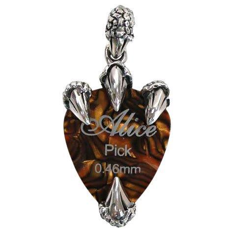 Silver Claw Guitar Pick Holder Pendant