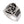 Cobra skull sniper silver ring, sniper lettering close view