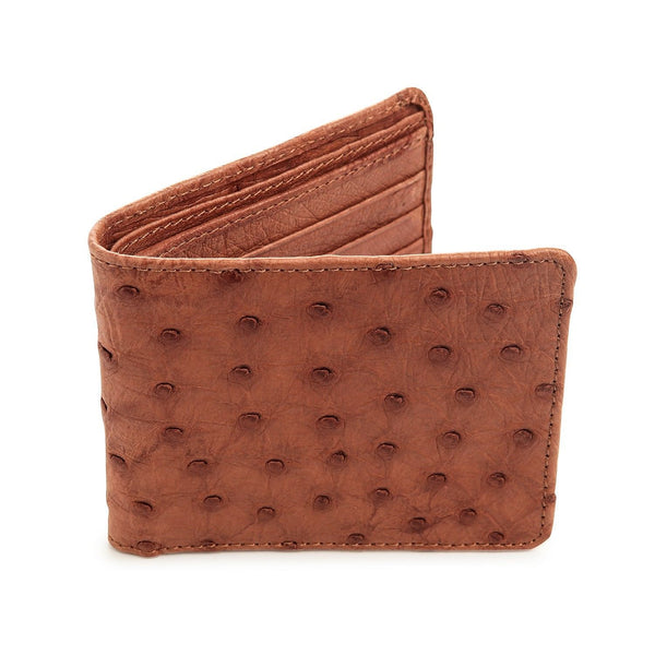 Genuine Ostrich Leather Credit Card Holder Double Side Tan Color (MAKE  REQUEST