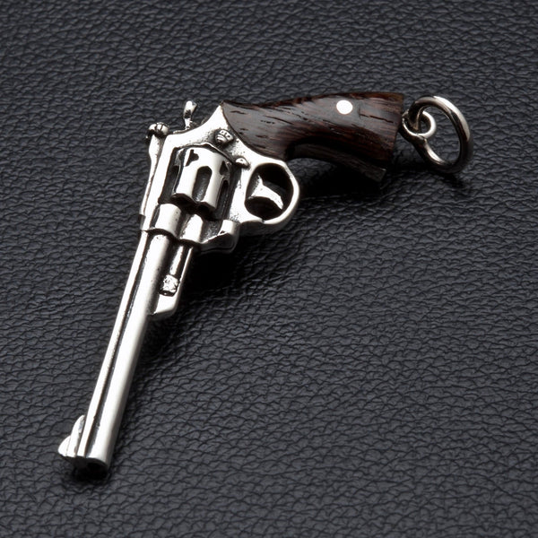 Cowboy Gun Silver Pendants