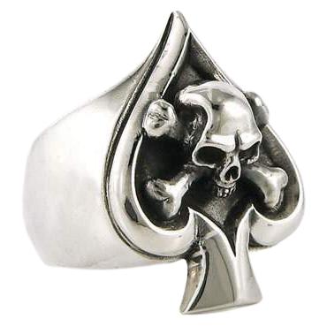 Sterling Silver Crossbone Skull Ring
