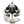 Carica l&#39;immagine nel visualizzatore Galleria, Anello in argento sterling con teschio incrociato
